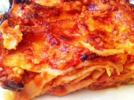 Lasagne s ragú